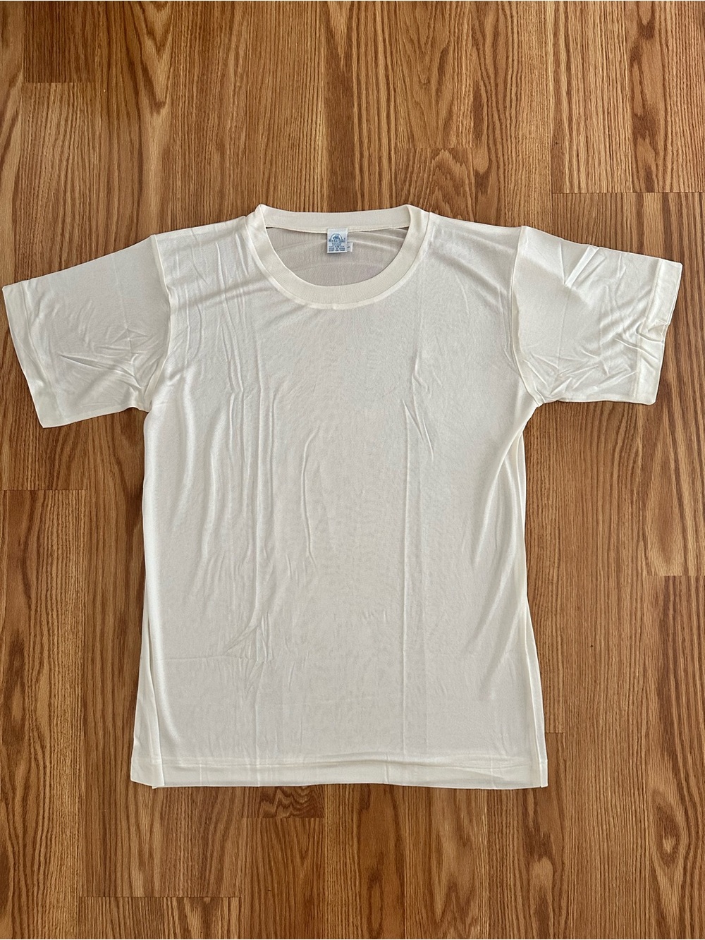 Vintage 90s WinterSilks 100% Pure Silk Knit Top Ivory White Size Large